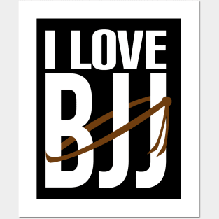 I love bjj brown belt Posters and Art